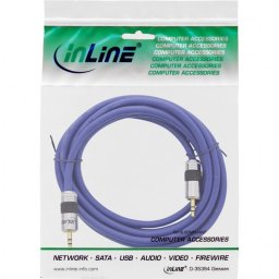 Cablu audio Premium jack stereo 3.5mm T-T 20m, InLine IL99957P
