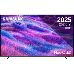 Televizor Samsung MiniLED Neo QLED 100QN80F, 252 cm, Smart, 4K Ultra HD, 100 Hz, Clasa F (Model 2025), Argintiu