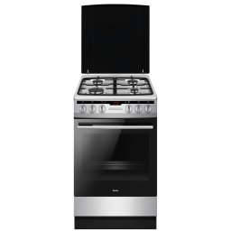 Aragaz mixt Amica 57GE3.33HZpTaDAJ(Xx) PIZZA, 50 cm, 65 l, clasa A, inox