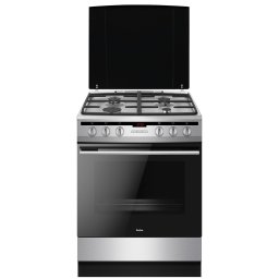 Aragaz mixt Amica 617GES3.33HZpTaDpA(Xx) PIZZA, 60 cm, 65 l, clasa A, inox