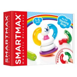 Joc magnetic Smart Games - Smart Max, My First Stacking Rings, Primul meu turn cu inele, 10 piese