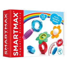 Joc magnetic Smart Games - Smart Max, My First Sounds & Flowers, Primele mele sunete si flori, 6 piese