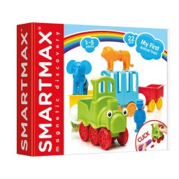Joc magnetic Smart Games - Smart Max, My First Animal Train, Primul meu tren de animale, 22 piese