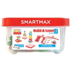 Joc magnetic Smart Games - Smart Max, Build & Learn, Construieste si invata, 100 piese
