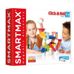 Joc magnetic Smart Games - Smart Max, Click & Roll, Constructii cu bile, 30 piese
