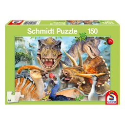 Puzzle Schmidt: Lumea dinozaurilor, 150 piese