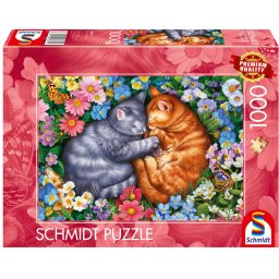 Puzzle Schmidt: Pisici adormite, 1000 piese