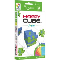 Puzzle logic educational 2D-3D, Smart Games - Happy Cube Colour Pack Junior, 4+ ani