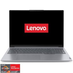 Laptop Lenovo ThinkBook 16 G7 ARP, procesor AMD Ryzen™ 7 7735HS pana la 4.75GHz, 16 inch, WUXGA, 32GB RAM, 1TB SSD, AMD Radeon™ 680M Graphics, No OS, Gri