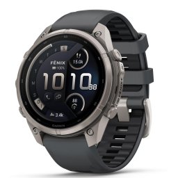 Ceas inteligent Garmin fenix 9 Pro, 47mm, AMOLED, inReach, GPS, Wi-Fi, Android/iOS, Sapphire,Titan cu curea din silicon Graphite-Negru