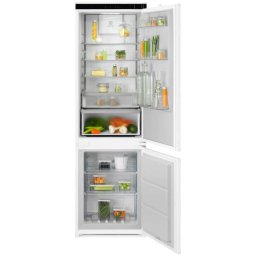 Combina frigorifica incorporabila Electrolux ENA7CD18S, 248 l, Seria 700, No Frost, Multiflow, Usa reversibila, Control electronic, Semnal acustic, clasa D, H 178 cm, Gri