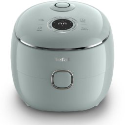 Aparat multifunctional de gatit orez Tefal Pop RK5354E0, 350 W, 8 programe, capacitate 0.7 L, NFC integrat, tehnologie Fuzzy Logic, functie mentinere la cald, tehnologie digitala, design compact, verde