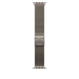 Curea pentru Apple Watch 49mm, Milanese Loop, Natural Titanium, Mare