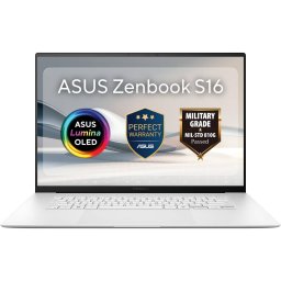 Laptop ASUS Zenbook S 16 UM5606GA AMD Ryzen AI 9 465 5.0GHz 16inch 3K OLED Touch 120Hz 32GB DDR5 RAM 1TB SSD AMD Radeon 880M Graphics Windows 11 Pro Scandinavian Alb