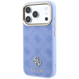 Husa Guess Apple iPhone 18 Pro Max / 17 Pro Max Peony 4G Small Logo Bleu