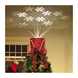 Aigostar - proiector LED de Crăciun cu fulgi de zăpadă LED/5W/230V alb rece roșu