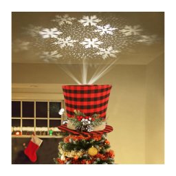 Aigostar-LED proiector cu fulgi de zăpadă LED/5W/230V alb rece negru/roșu