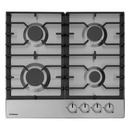 Plita Incorporabila Hansa BHGI630301 | 60 cm, Gaz, Comenzi Frontale, Aprindere Electrica, Gratare Fonta, Inox, 59x52x10.29cm, 60x52x10.29cm