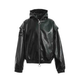MWM Geacă Leather X Cords Hoodie MW093070724 black