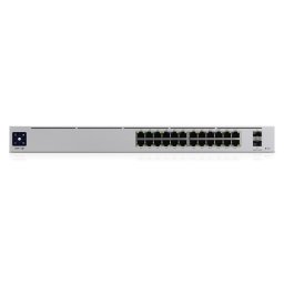 Switch Ubiquiti UniFi Pro cu 24 porturi Gigabit PoE si 2 porturi SFP+