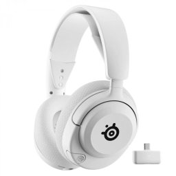 Casti Gaming Wireless SteelSeries Arctis Nova 5 Over-Ear Autonomie 60 Ore Alb