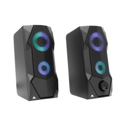 Boxe Desktop White Shark GSP-634 FLOW 2.0 Iluminare LED RGB RMS 5W Negru