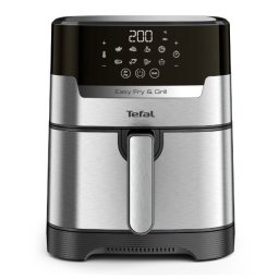 Friteuza cu aer cald Tefal EY505D15, 1400 W, 4.2 L, 8 programe, negru-argintiu