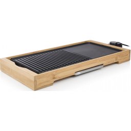 Gratar electric Tristar BP-2641 Bamboo Grill XL, Black/Bamboo