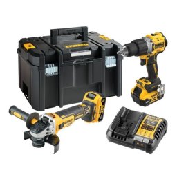 Set mașini DeWalt DCK2026P2T – 2 scule 18 V, 2 acumulatori 5 Ah, valiză TSTAK VI