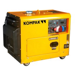 Generator diesel trifazat Kompak K6100SE-3 – 6,6 kVA, 230/400 V, insonorizat
