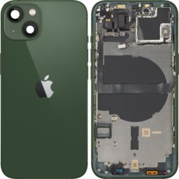 Capac Baterie Apple iPhone 13, Cu Carcasa Mijloc, Verde, Swap Premium
