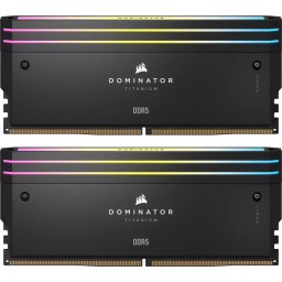 Memorie Corsair Corsair Dominator Titanium RGB 32GB (2x16GB) DDR5 6400MHz Black Dual Channel Kit
