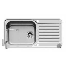 Set Chiuveta Inox + Baterie ADELITA Pyramis SPACE PLUS 1B 1D