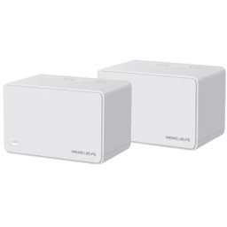 Sistem Wi-Fi Mesh MERCUSYS Halo H80X AX3000 Wi-Fi 6 Dual-Band 574 + 2402 Mbps 2x buc Alb