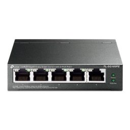 Switch TP-Link 5-Port Gigabit Easy Smart PoE 4-Port PoE+ Negru