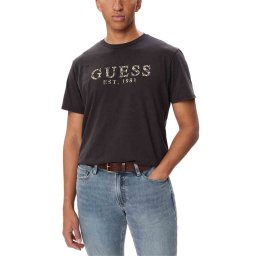 GUESS T-Shirt Bsc Textured Logo M6BI73K6674 jtmu jet black multi