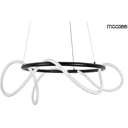 Pendul Serpiente MSE1501100395, LED 35W 3000K, negru, metal și textil
