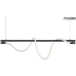 Pendul Serpiente MSE1501100394, LED 22,4W 3000K, negru, metal și textil