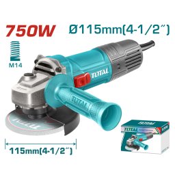 TOTAL - POLIZOR UNGHIULAR - 115MM - 750W (INDUSTRIAL)