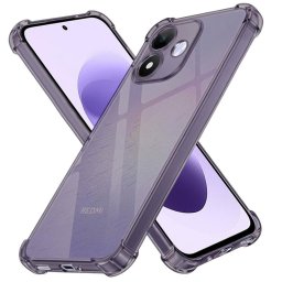 Husa Husa pentru Xiaomi Redmi Note 17 4G / Redmi Note 17 5G - Techsuit Shockproof Clear Silicone - Smoke Black