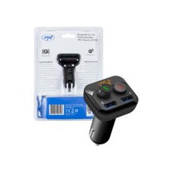 Modulator FM PNI Valentine F250 Bluetooth 5.0, MP3 player, transmitator FM, slot micro SD, port USB dual, incarcare rapida dispozitive mobile, buton super bass