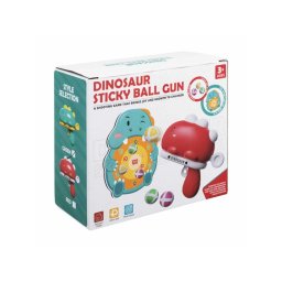 Joc de tras la tinta copii dinozaur, darts, arma dinozaur cu 6 bile velcro, scut 27.5 x 30 cm