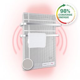 Klarstein Hotrod, încălzitor cu infraroșu, 60 x 80 cm, 20 m², 1000 W, IP24, oțel (ACO11-Hot Spot Wave)