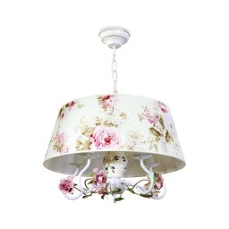 BRILAGI - Lustru suspendat pe lanț FLORENCE 5xE14/40W/230V alb/roz