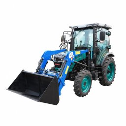 Tractor 60CP 4x4 cu cabina,motor diesel YTO,incarcator frontal hidraulic,cupa 1400mm,camere video KONIG 604