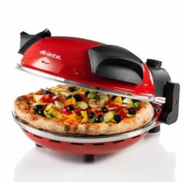 Cuptor Electric Generic Cuptor electric pentru pizza Ariete "Pizza in 4 minute" 0909/10, 1200W, 32 cm, Pana la 400Â°C, 5 trepte, Placa de piatra, Acoperire antiaderenta, Rosu