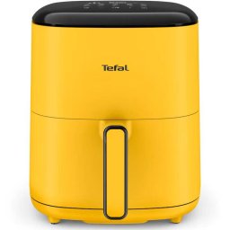 Friteuza Cu Aer Cald Tefal Easy Fry Pop EY2452E0 1500W 5L Ultra-Compact Display LCD 10 Programe Tehnologie 3D Air Pulse Galben