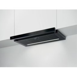 Hota Telescopica Incorporabila AEG Panel Frontal De Sticla Control Electronic Conectivitate Plita Functie Breeze Perfect Illumination Putere De Absorbtie 650 mc/h 60 cm Negru