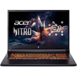 Laptop Acer Nitro V 17 AI FHD 17.3 inch AMD Ryzen 5 240 16GB 512GB SSD RTX 5050 Free Dos Black