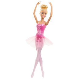 Papusa Barbie Balerina Blonda Cu Costum Roz